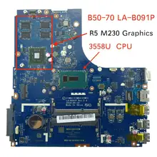 Испытания материнская плата для ноутбука для lenovo B50-70 ZIWB2/ZIWB3/ZIWE1 LA-B091P SR1E8 3558U