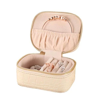 

Jewelry collection PU leather travel jewelry collection portable jewelry box Jewelry collection box A birthday present