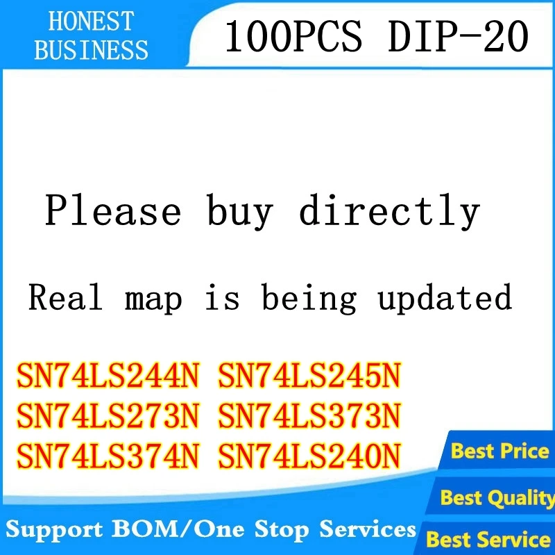 100 шт./лот SN74LS244N SN74LS245N SN74LS273N SN74LS373N SN74LS374N SN74LS240N 74LS244 74LS245 74LS373 74LS374 74LS DIP-20 |