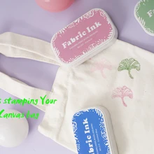 Моющиеся ткани чернила stampping большой inkpad украшения ткани холщовый мешок(10 единиц