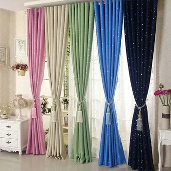 

Fashion Simple Design Window Curtain Stars Drapes Home Living Room Decor