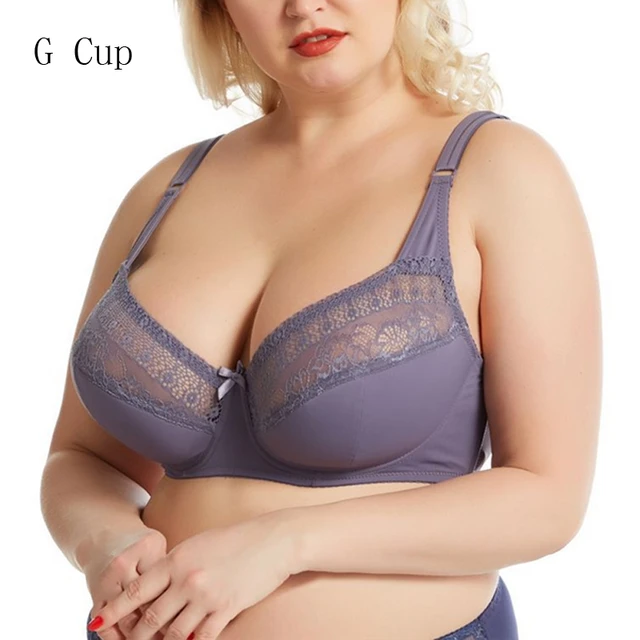 Women Plus Size G Cup Lace Bras Sexy Underwear Lingerie Intimates Bralettes  Comfortable Bra Breathable Brassiere Female Bra - AliExpress