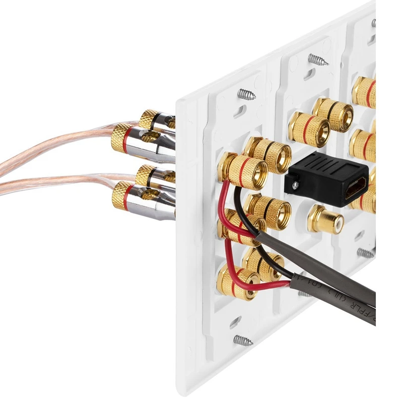 3-ган 6,1 настенная панель динамика дома Театр настенной розетки 1 RCA 2 HDMI 6 Динамик s