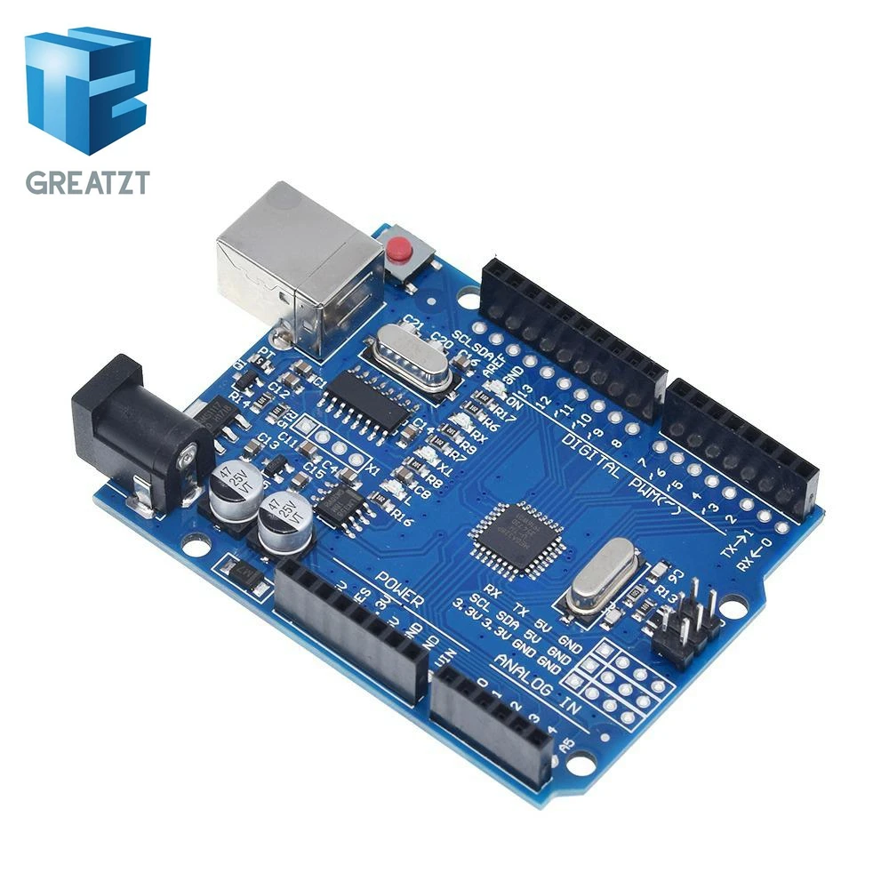 GREATZT высокое качество один набор UNO R3(CH340G) MEGA328P для Arduino UNO R3 ATMEGA328P-AU макетная плата