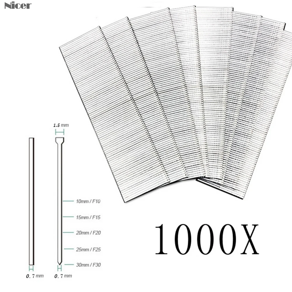 

Electric Pneumatic Nail Gun Staples Straight Nail Gun F10/F15/F20/F25/F30 DIY Furniture Carpentry Tools 1000 Root