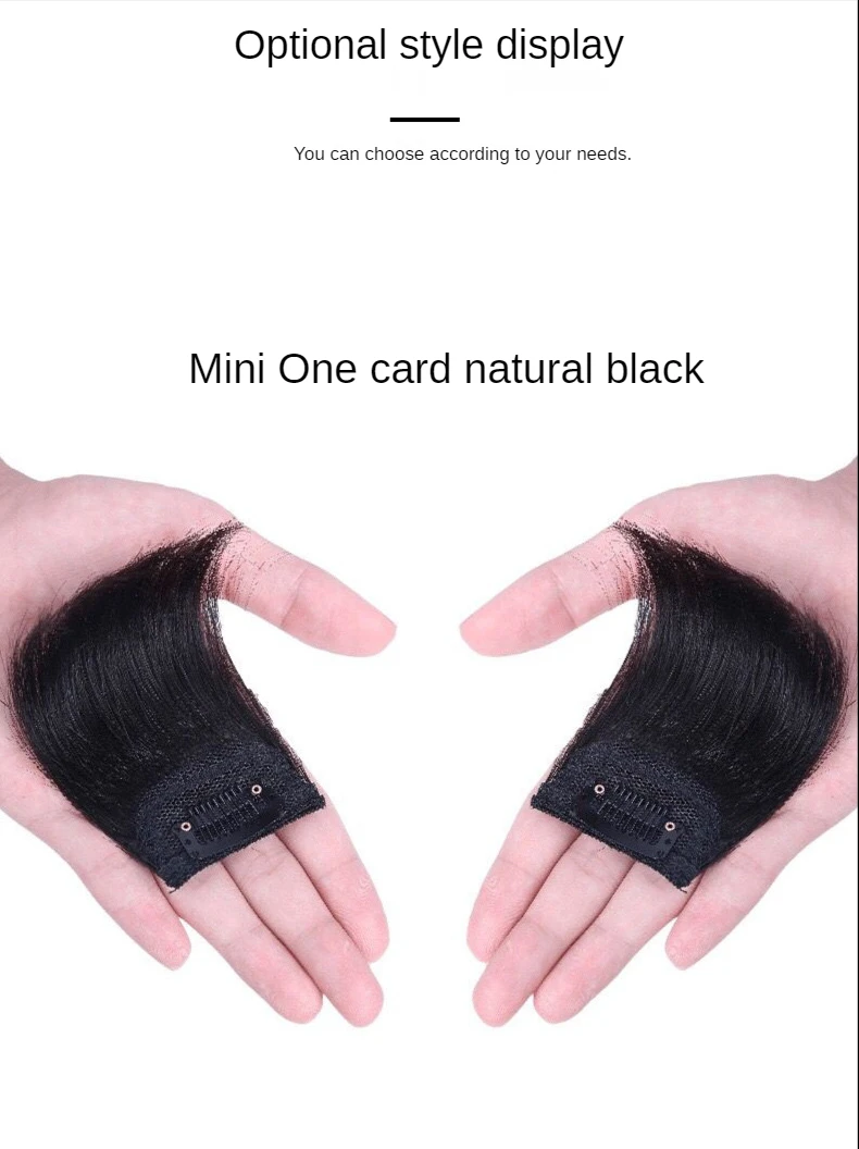 Hair Bun Clip False Bangs Synthetic Pads In One Piece Invisable Seamless Lining of Natural Cover Top Hairpiece Accessories Tools