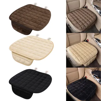 

Universal Car Seat Cover Winter Warm Plush Anti Slip Auto Front Seat Cover Plaid Seat Protector Cushion Mat Pad