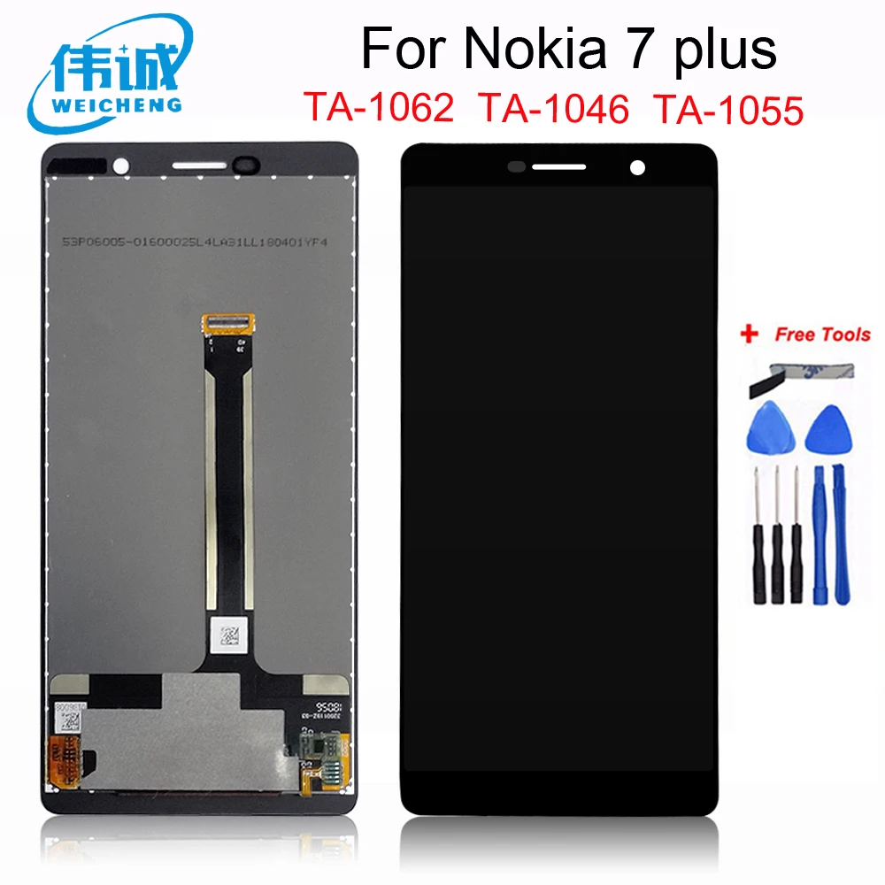 

6.0" LCD For Nokia 7 plus / E7 Plus TA-1062 TA-1046 TA-1055 LCD Display Touch Screen Digitizer For Nokia 7plus LCD+ Tools