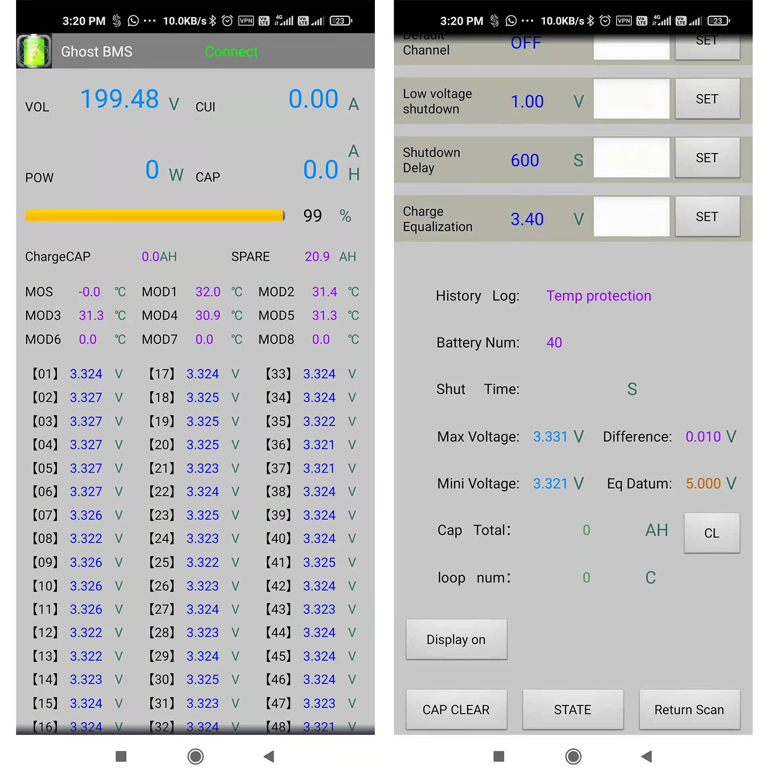 LCD 릴레이 DIY BMS, LTO, LiFePO4, 리튬 이온 다중 시리즈 배터리 호환, 블루투스 앱 모니터, 4S 96S, 200A, 300A