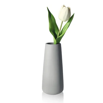 

Cement flower pot vase Nordic minimalistic plant flower creative living room straight flower arrangement dried flower decoration