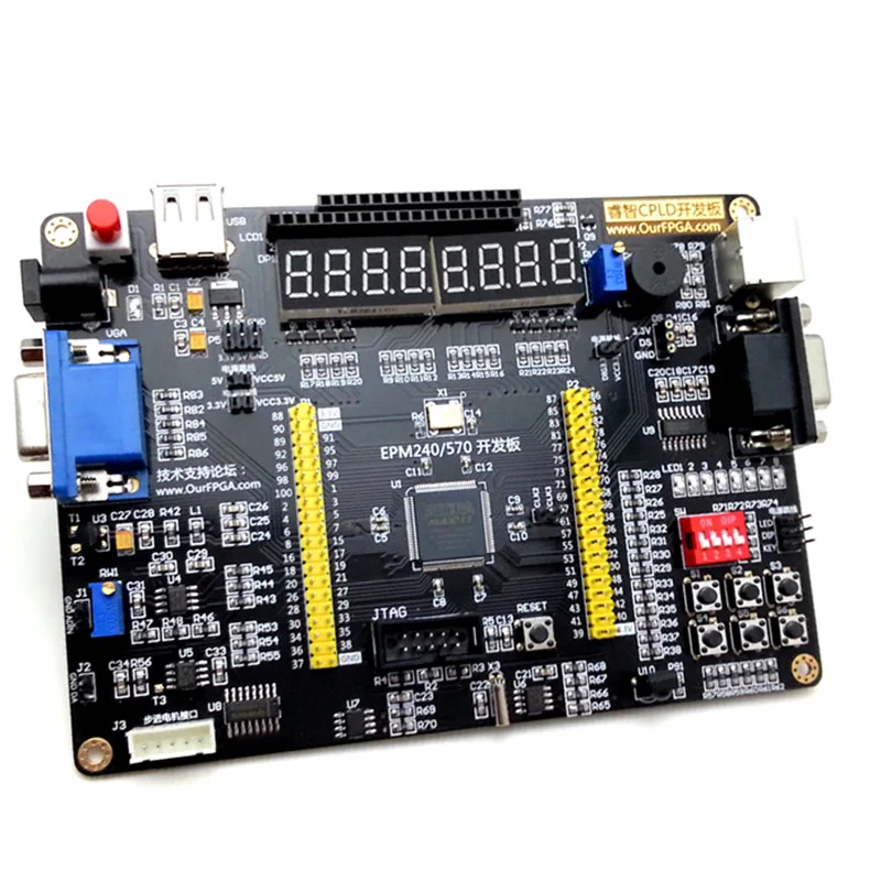 

Altera EPM240 Board Multi-Function CPLD Development Board with AD DA Stepper Motor Interface Receiver+USB Blaster