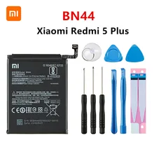 Xiao mi 100% Orginal BN44 4000mAh Battery For Xiaomi Hongmi Redmi 5 Plus BN44 High Quality Phone Replacement Batteries +Tools