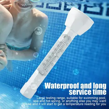 

K-1019 Floating Thermometer Round White 0-40 ℃ Swimming Pool Sauna Spa Garden Temperature Measuring Tool