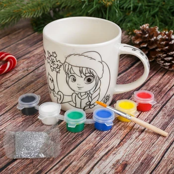 

The circle under the painting "Fairy of the year" the snow maiden 250 ml
