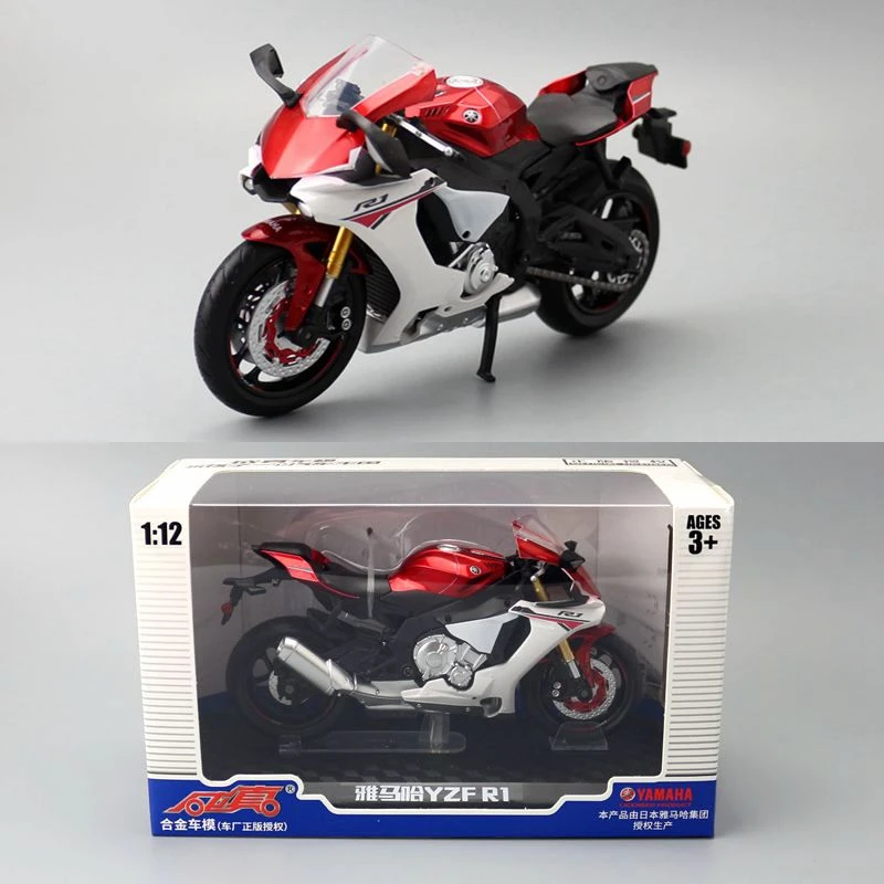 Diecast Metal Toy Motorcycle Model 112 Scale Yamaha Yzfr1 Super