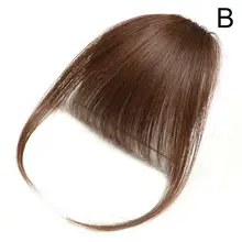 Новые горячие тонкие аккуратные воздушные челки поддельные волосы бесшовные зажимы спереди бахрома девушки шиньон SMR88