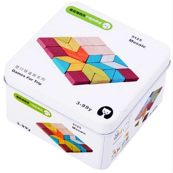 

Colorful Square Wood Toy , Cubes Wooden Building Blocks Stacking Up Baby Shape Color Learning Toys for Children Educational Toys