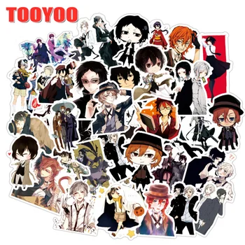 

10/50Pcs/set Cartoon Bungou Stray Dogs Anime Waterproof Sticker For DIY TOY Guitar Scrapbook Skateboard Snowboard Laptop Luggage
