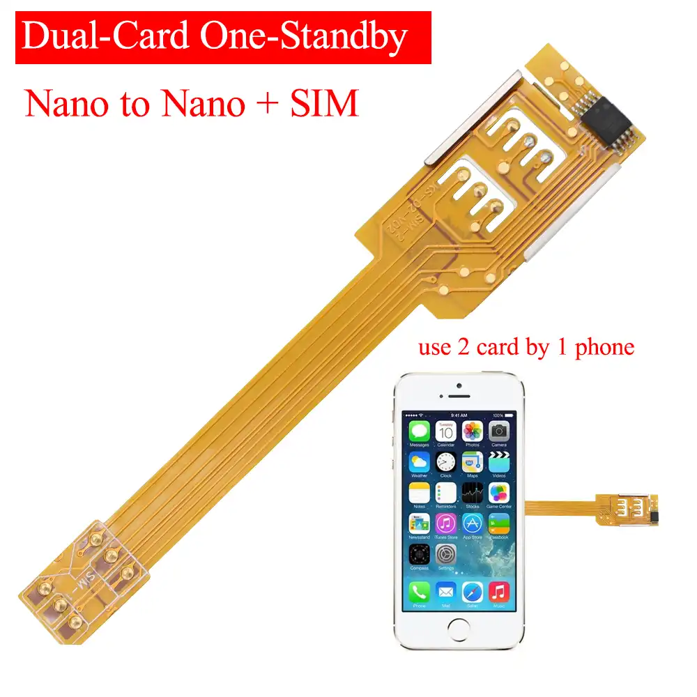 Hot Sales Dual 2 Sim Card Adapter Device For For Android For