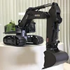 22-CH Full Metal Simulation RC Excavator 1:16 360 Degree Roatation Platform Screw Power 50 Mins Flight Time RC Truck Model Toy 4