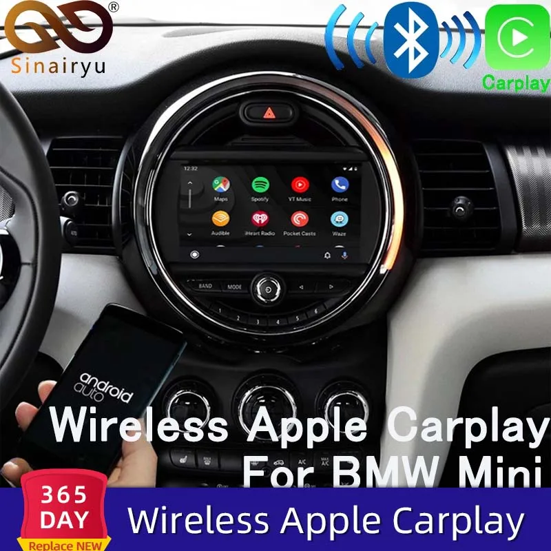Sinairyu беспроводной Apple Carplay для BMW Mini CIC 8 дюймов/6 5 дюймов экран 2008-2012 Airplay Android авто