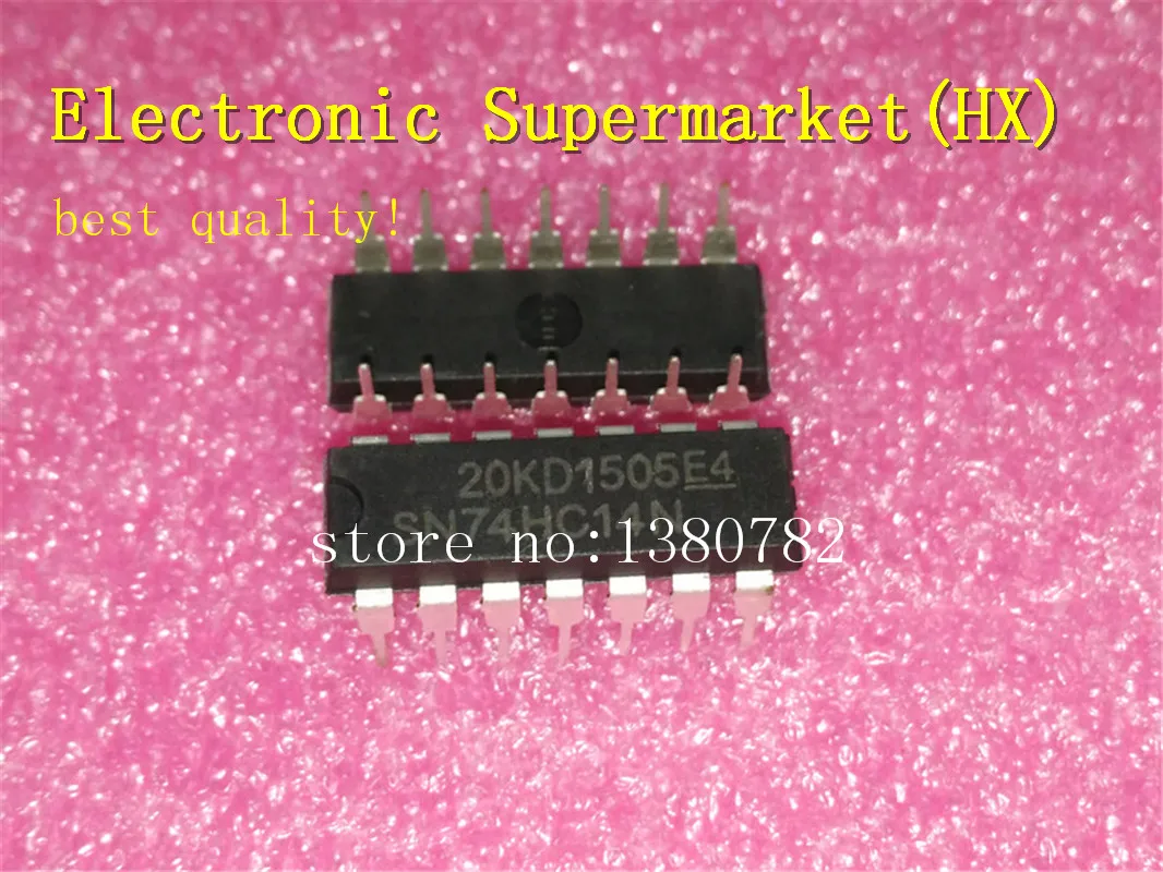 

Free Shipping 100pcs/lots 74HC14N 74HC14 SN74HC14N DIP-14 New original IC In stock!