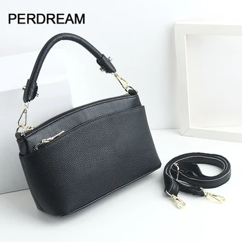 

New women's bag 100% Genuine leather women handbag first layer cowhide shoulder bag messenger bag