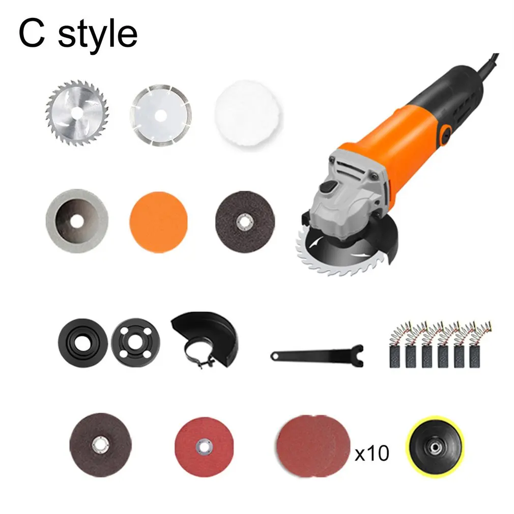 

1800W Angle Grinder Cutting Polishing Wood Metal Grinding Machine Electric Hand Mill Polishing Machinist power tool