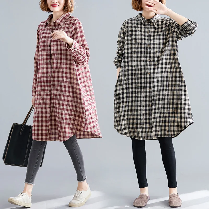 #Special Offers 2019 Herfst Kleding Nieuwe Stijl Koreaanse Stijl Literatuur En Kunst Plaid Lange Mouwen Fat Mm Afslanken Comfortabele fold-Down Co #Special Offers 2019 Herfst Kleding Nieuwe Stijl Koreaanse Stijl Literatuur En Kunst Plaid Lange Mouwen Fat Mm Afslanken Comfortabele fold-Down Co