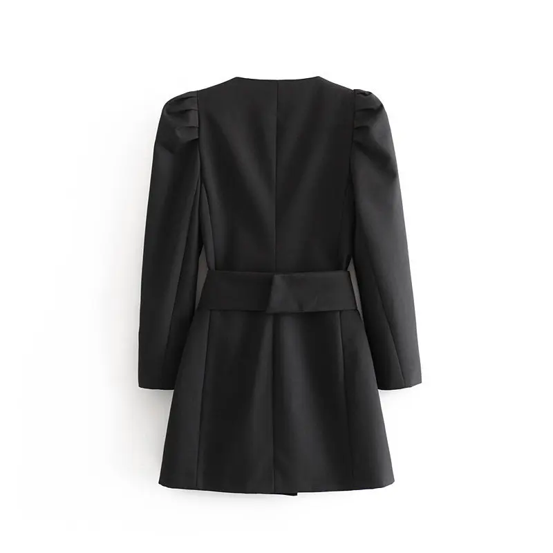 Женская однотонная весенняя куртка с поясом, приталенное пальто для женщин, осенняя элегантная ветровка, двубортное платье, куртки для женщин, Женское пальто