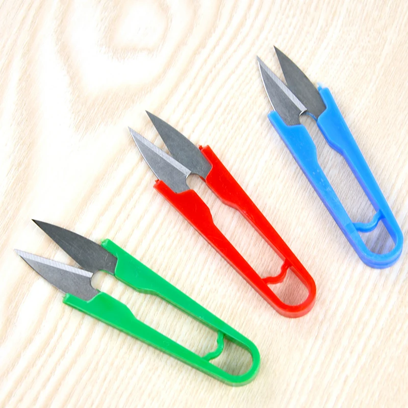 

1 Pcs Scissors Sewing Spring Embroidery Thrum yarn scissors cross stitch clothing tailor U-cut head shear DIY Supplies