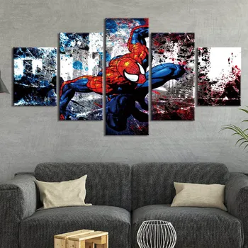 

5Pcs Diamond Embroidery cartoon Movie hero Man cross stitch Full square round Drill 5D Diy Diamond painting mosaicZP-2578