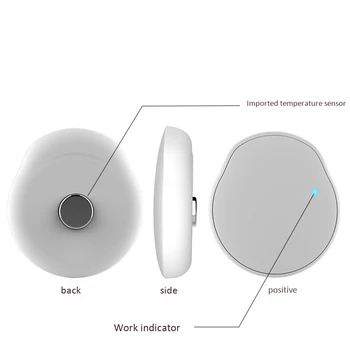 

Bluetooth Phone APP Remote Children Wearable Electronic Thermometer Smart Body Infant Temperature Monitoring (Random Color)