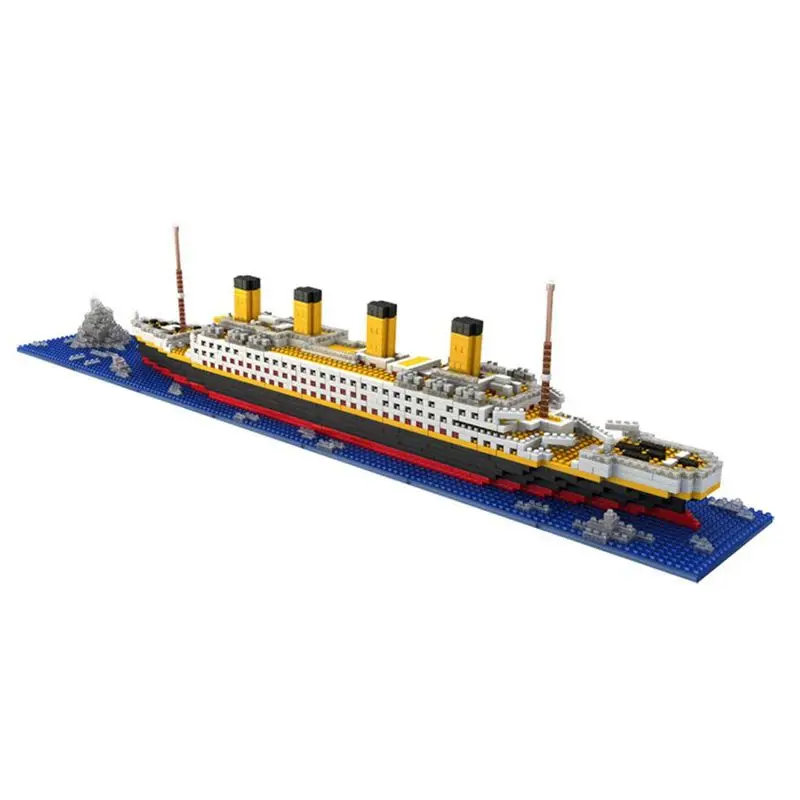 1860 шт 3D головоломка строительный блок Обучающие игры модель корабля детские игрушки