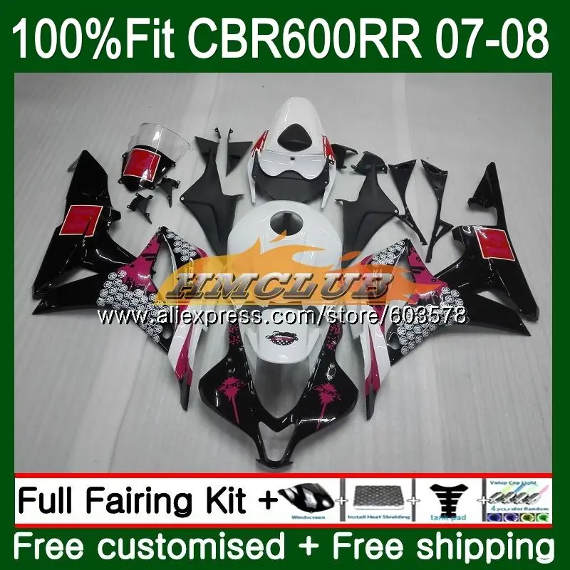 Литые изделия для Honda CBR 600 RR CBR600 RR 2007 2008 74CL. 54 CBR600RR CBR 600RR 600F5 CBR600F5 F5 07 08 OEM граффити красный обтекатели