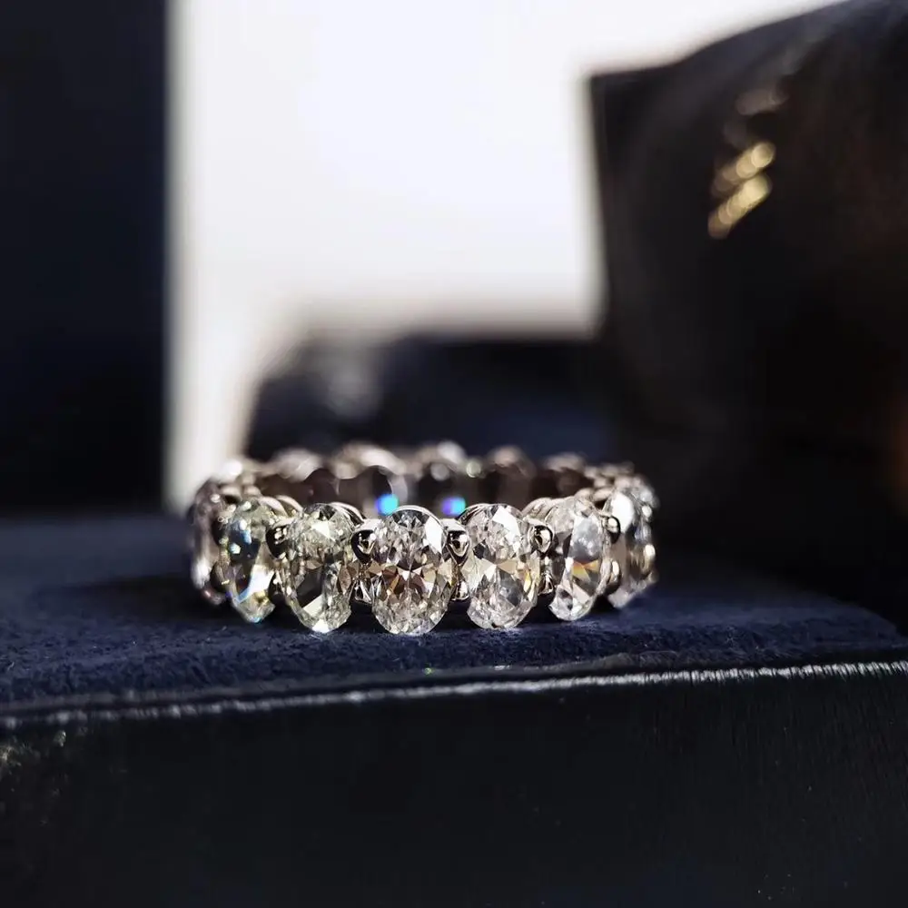 Модное женское обручальное кольцо в форме яйца, серебряное кольцо в форме капли воды Hw, вечерние ювелирные изделия, ювелирные изделия известного бренда, модный подарок для девушек