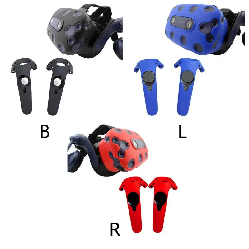 Силиконовый VR чехол для гарнитуры контроллер защитная кожа для htc VIVE PRO Противоскользящий противоударный чехол игровые аксессуары