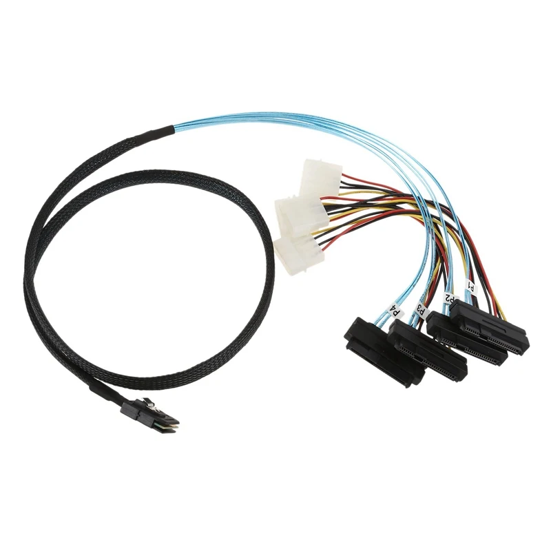 

LSI / 3Ware SAS cable SFF-8087 to SFF-8482 power x4 SAS Cable