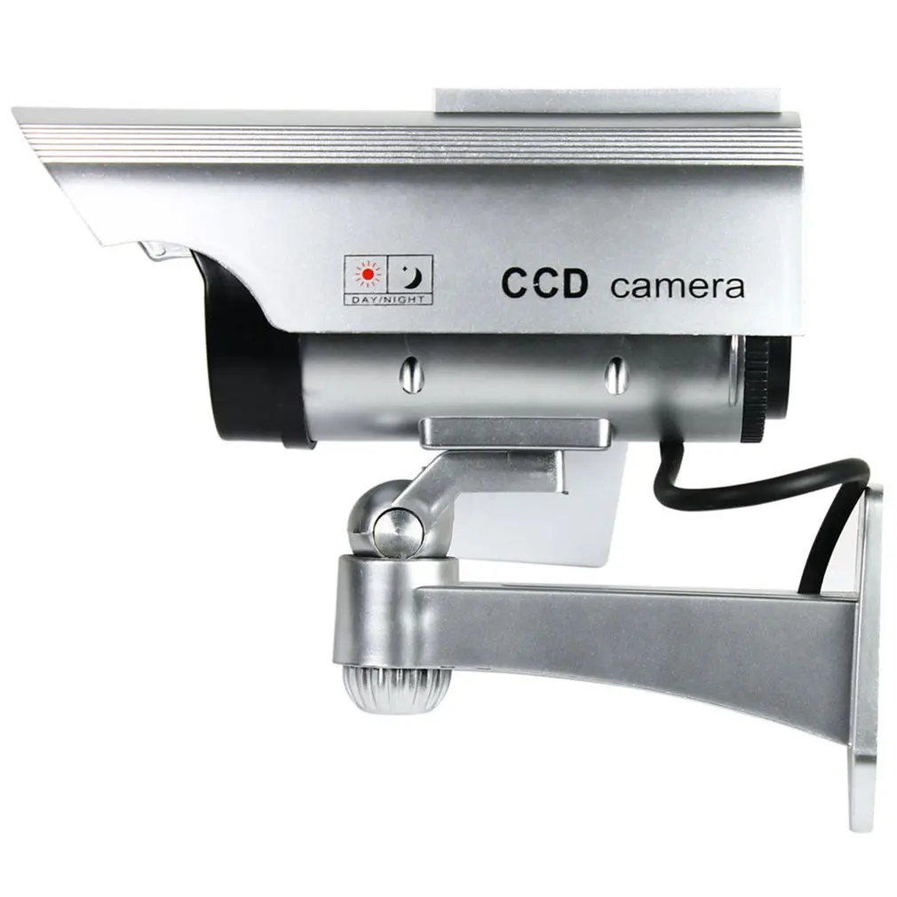 Солнечная энергия светодиодный CCTV камера муляж камеры наблюдения наружное бутафорское наблюдение