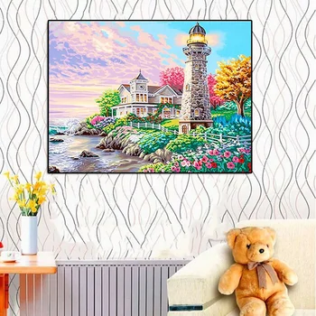 

Diamond Painting Full Square Cross Stitch 5D Fantasy Landscape Diamond Embroidery Mosaic Decoration Home Kit Art Paint By Number