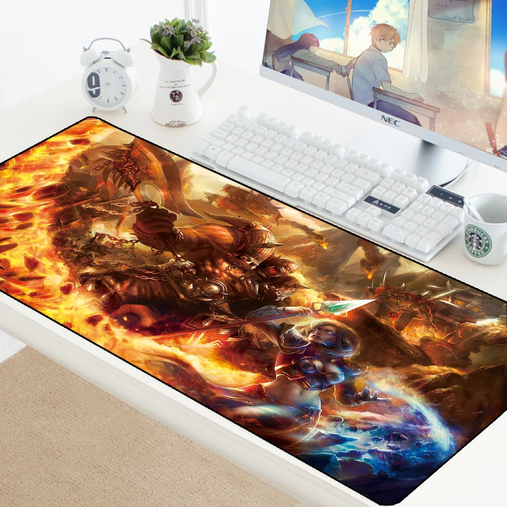 Пользовательский резиновый игровой коврик для мыши World of Warcraft, Настольный коврик для мыши для ноутбука, коврик для скоростной клавиатуры, офисный коврик для игры Csgo Dota
