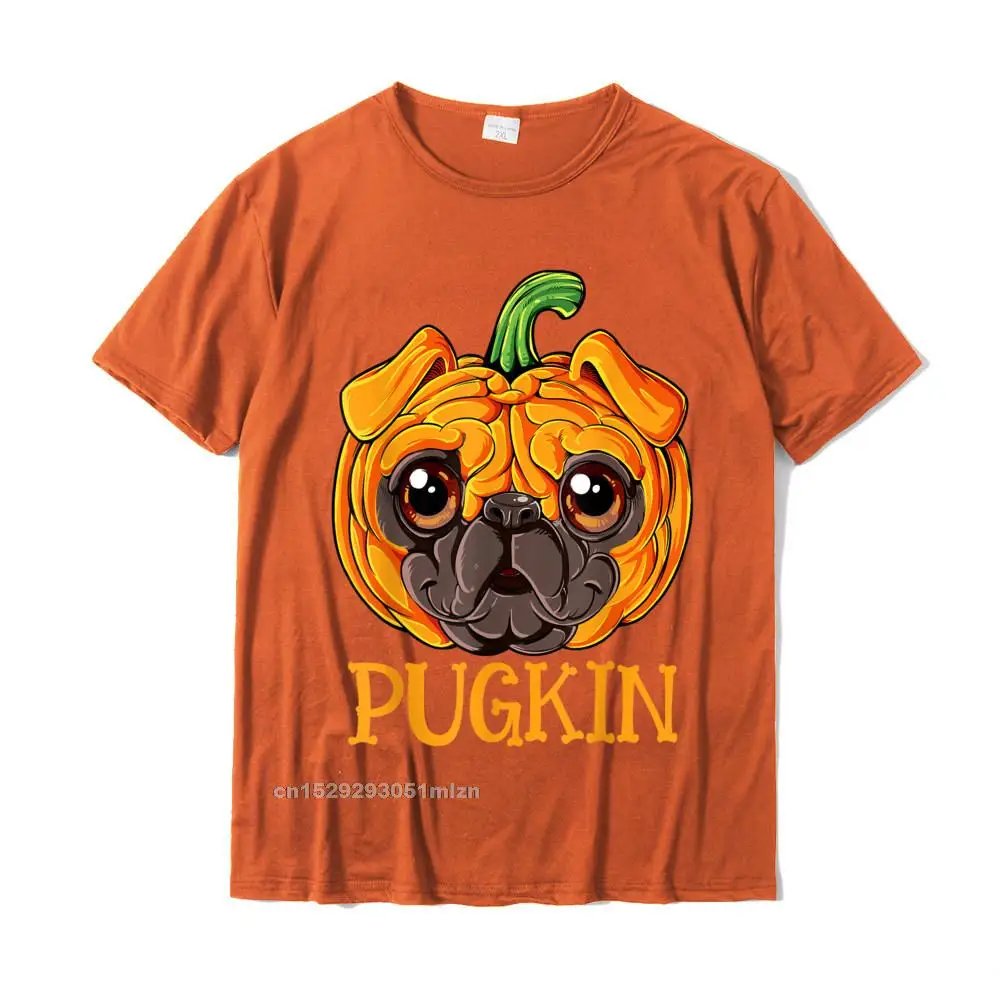 Tops & Tees Casual Labor Day Family Fashionable Short Sleeve 100% Cotton Crew Neck Men Tshirts Fashionable Tees Pugkin Pug Pumpkin T shirt Halloween Kids Boys Thanksgiving T-Shirt__4496 orange