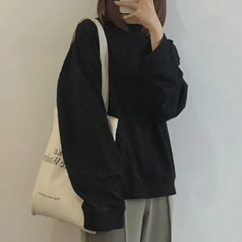 

Casual Black Hoodie Women Sweatshirts Apricot Loose Lazy Style Spring Gothic Chic Hoodies Streetwear Oversized Sweatshirt Tops