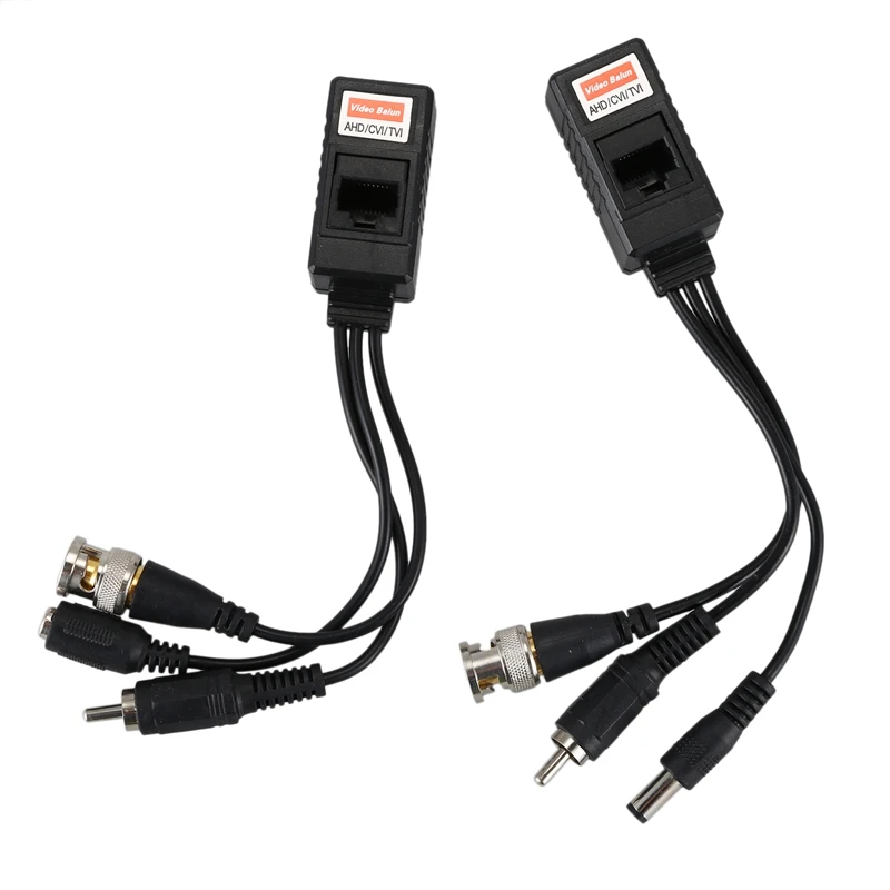  Video Balun passivo Bnc Audio Trasmettitore di Potenza/Transceiver Connettori Adattatore per HD-CVI