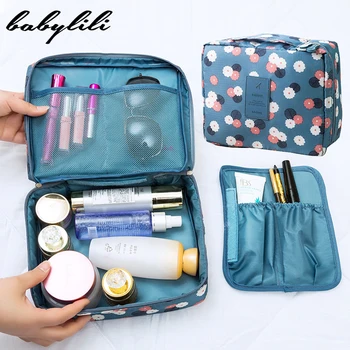 

Travel Cosmetic Bag Women Beauty Make Up Cases Multifunction Portable Storage Wash Pack Waterproof Necessity Toiletry Organizer