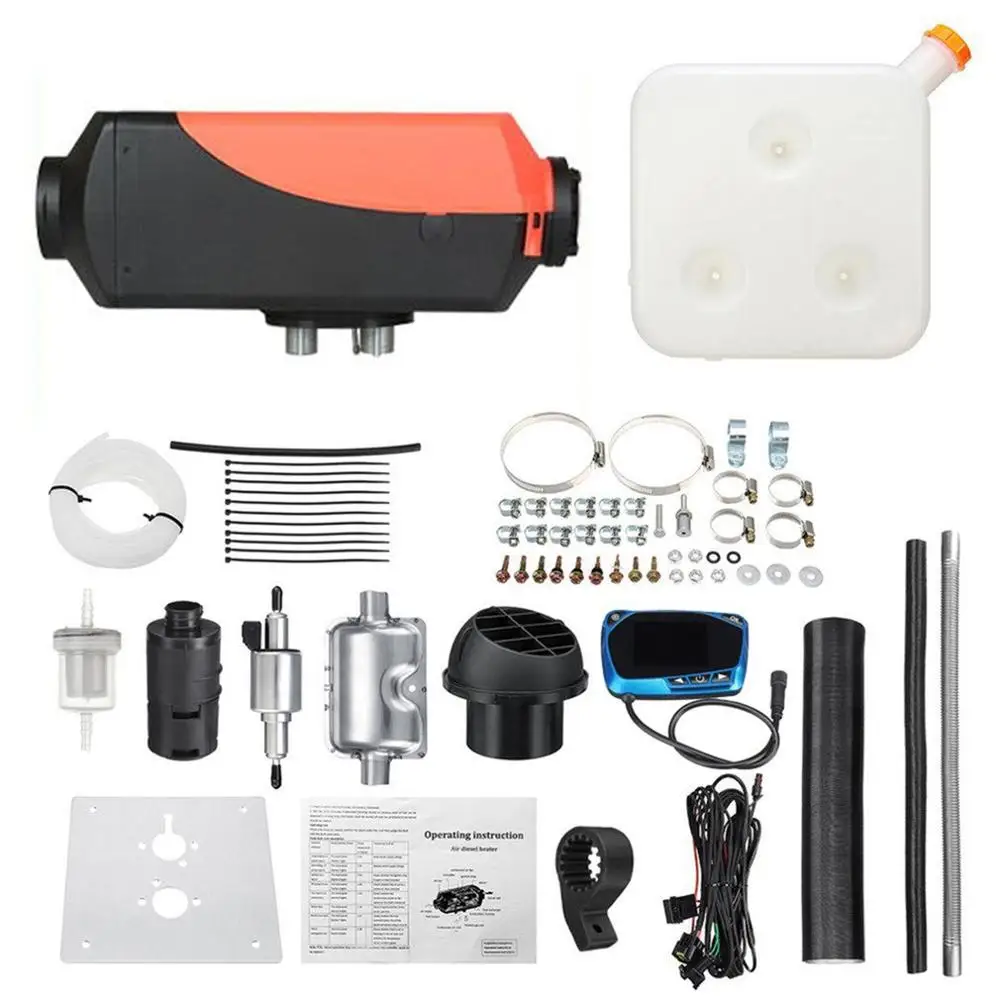 Air Diesel Fuel Heater 5KW 12V Vehicle Heater LCD DynamicThermostat Parking Heater Boat Car Trailer Accessories