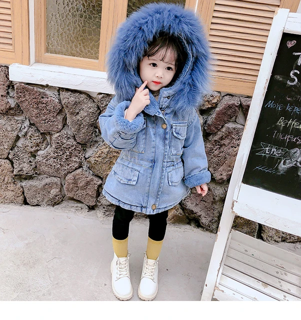 Chaqueta infantil más piel de terciopelo para niña abrigo de piel cálido niños pequeños 1-4 años chaqueta para niña abrigo de invierno abrigo de bebé - AliExpress