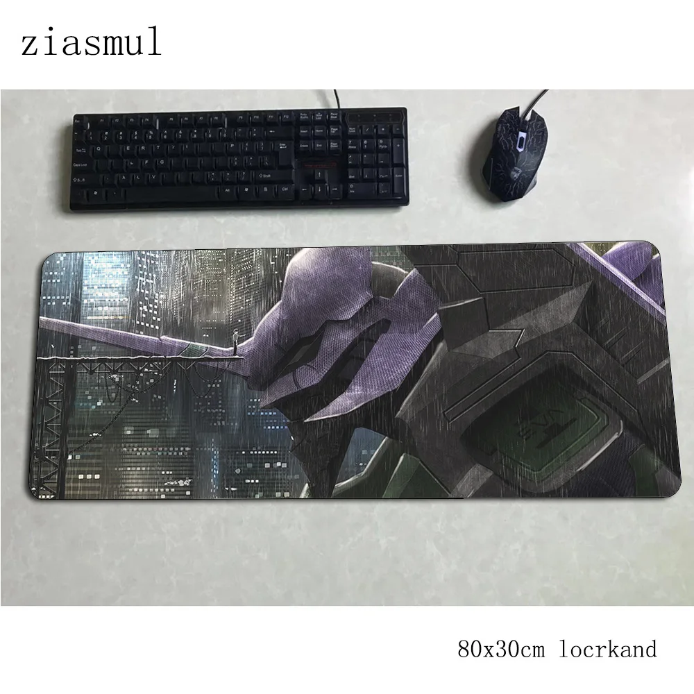 Evangelion Коврик для мыши 80x30 см, Цветные коврики для компьютерной мыши, игровые аксессуары, мультяшный большой коврик для мыши, клавиатура, игры для pc gamer