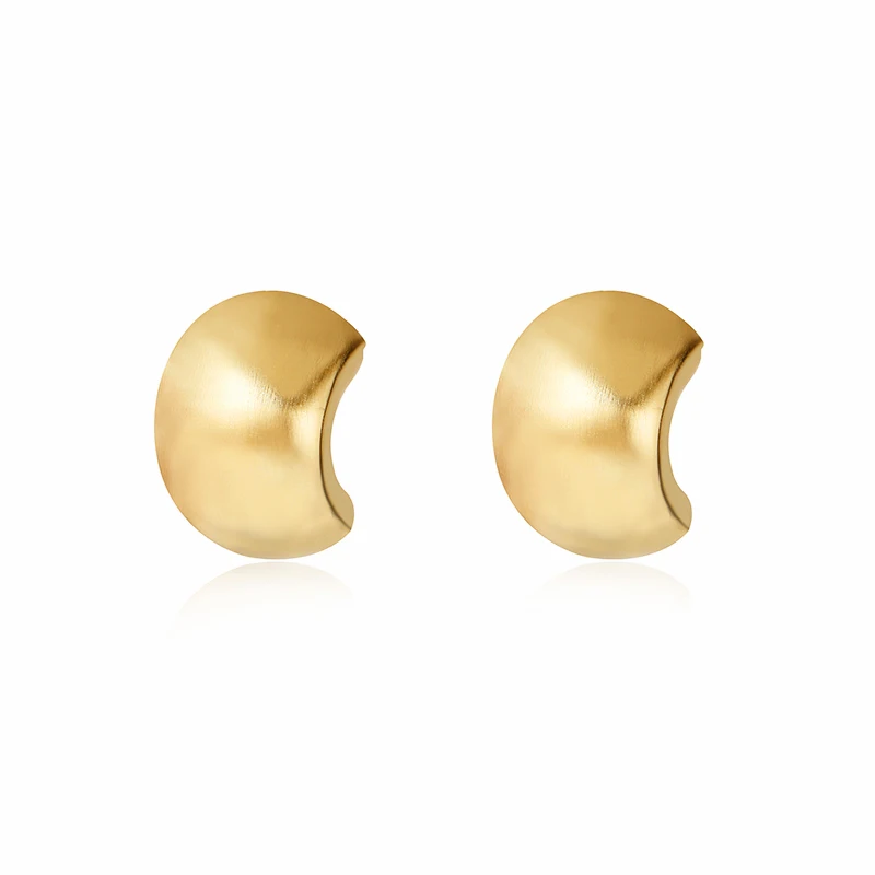 Минималистский Domb полукруглые серебряные серьги золотые серьги клип для женщин ювелирные изделия