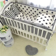 Хлопок Детская кровать бампер Подушка Стёганое одеяло постельные принадлежности для новорожденных Комплект Детская Колыбель бампер детское украшение комната Детская кроватка бампер